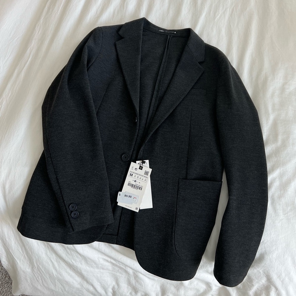 Zara Mens Regular Fit Blazer - Medium - NWT